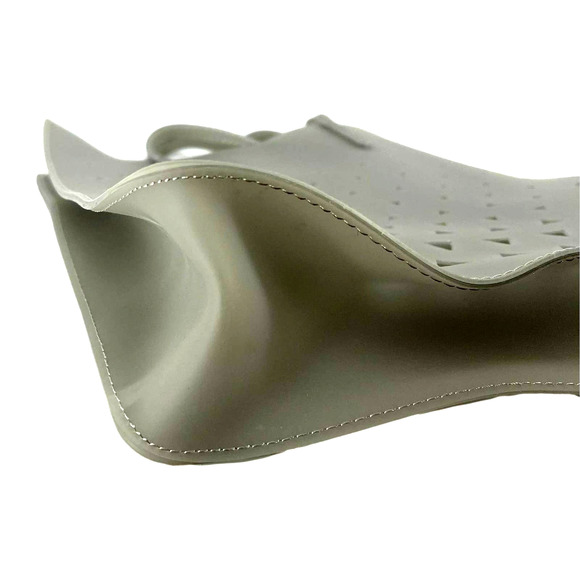 Eddie Borgo Neiman Marcus Gray Perforated Jelly Tote Bag EUC - Picture 8 of 11